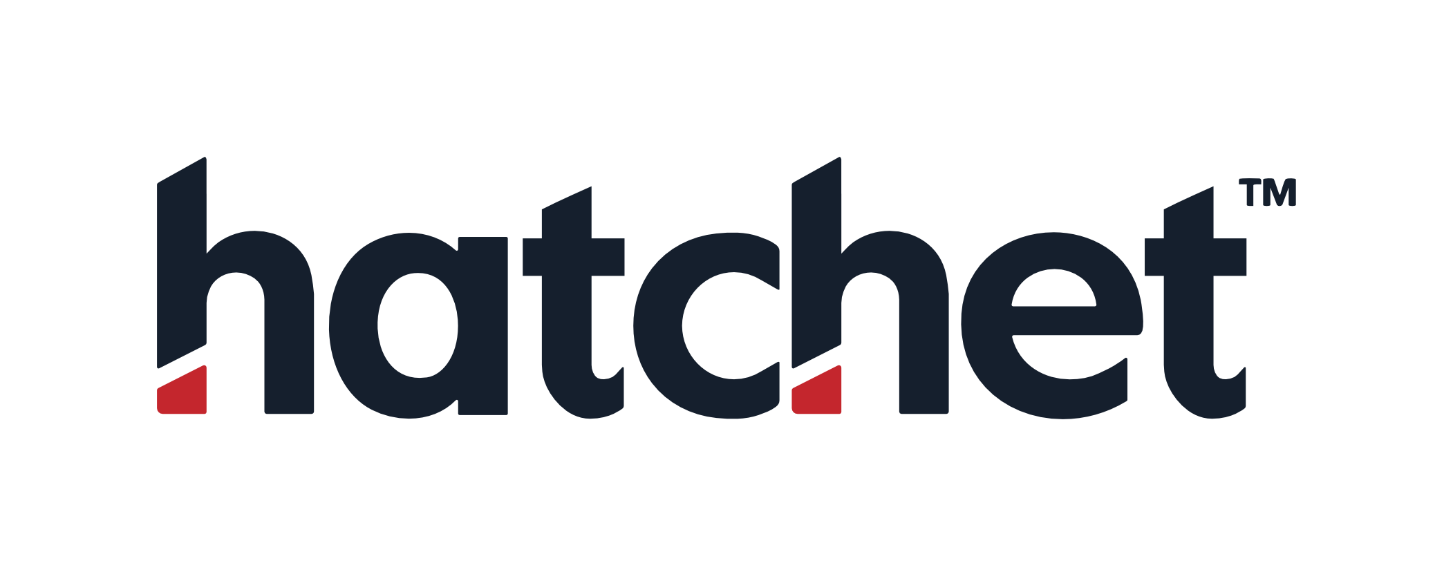 The Hatchet logo — navy