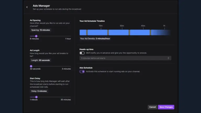 Graph 4: Twitch Ads Manager Dashboard - Hatchet